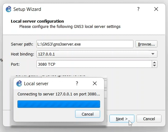 starting local server