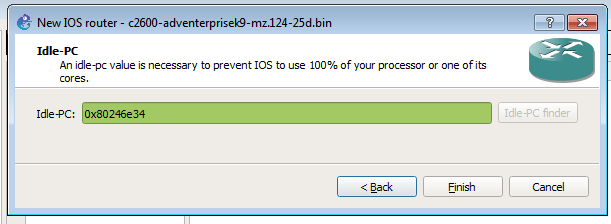 Finishing the import wizard