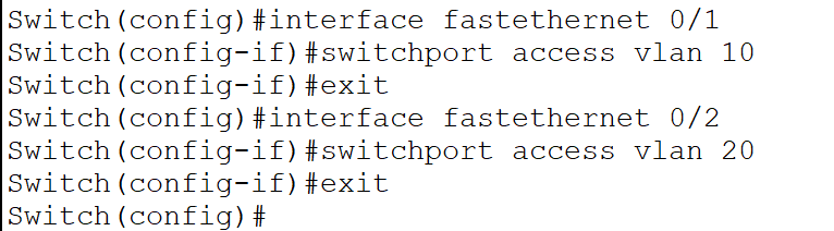 assinging vlans