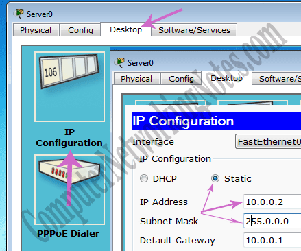 Assigning an IP address to an interface