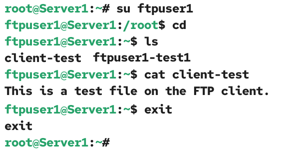 Verifying FTP server