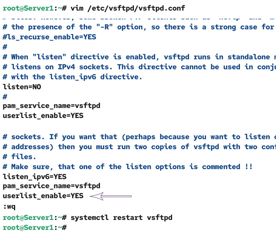 Adding a user account to the user_list file