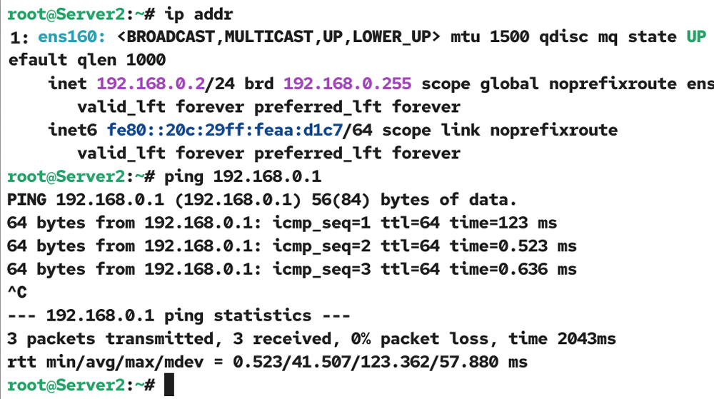 Testing from the second system