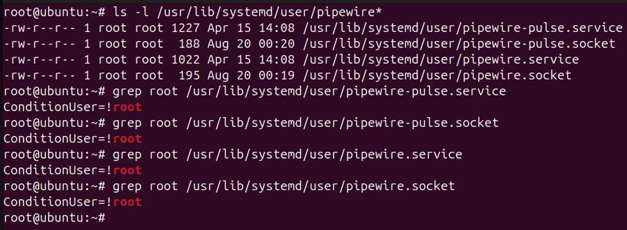 default root condition