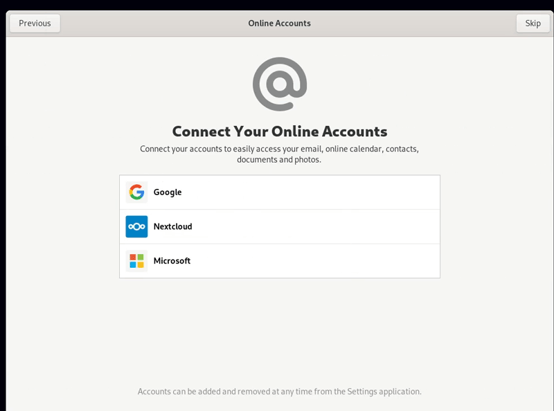 Online accounts