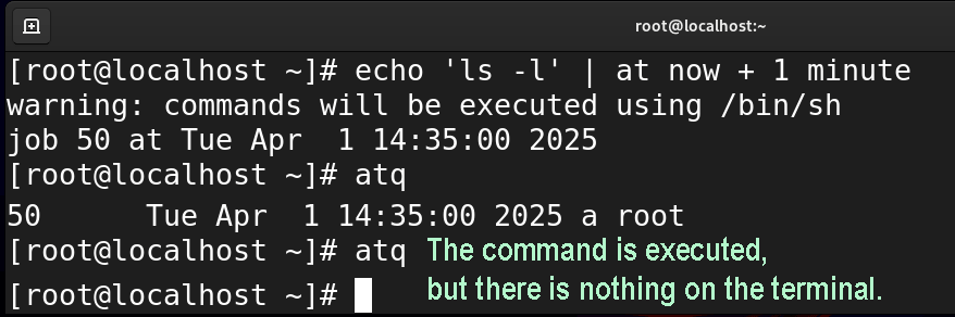 at command example