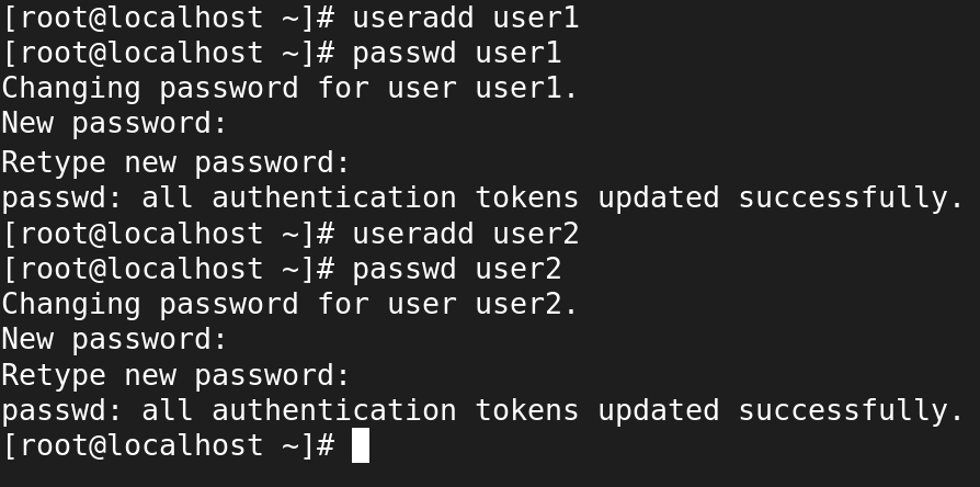 adding user accounts