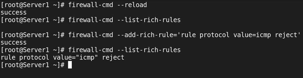 adding rich rules