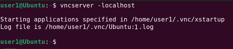 Starting VNC