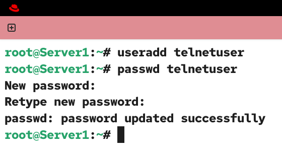 Adding a user account