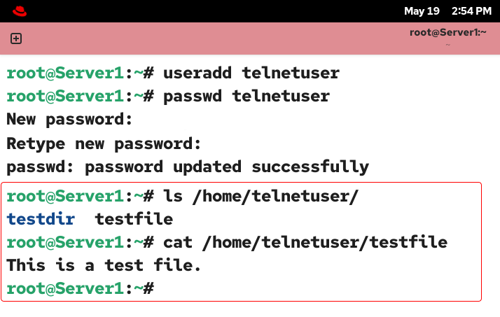 verifying telnet