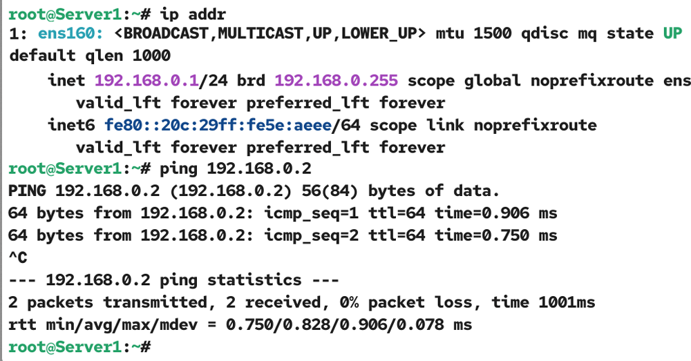 Testing from the first system