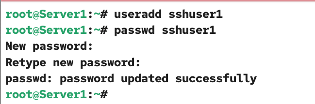Adding a user account