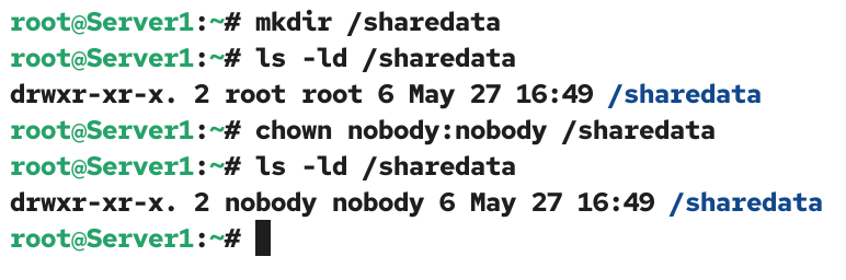 Default sharing