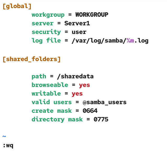 Updating the configuration file