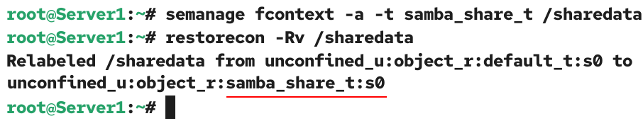 SELinux configuration