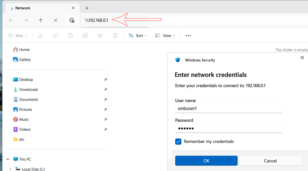 Authentication from Windows