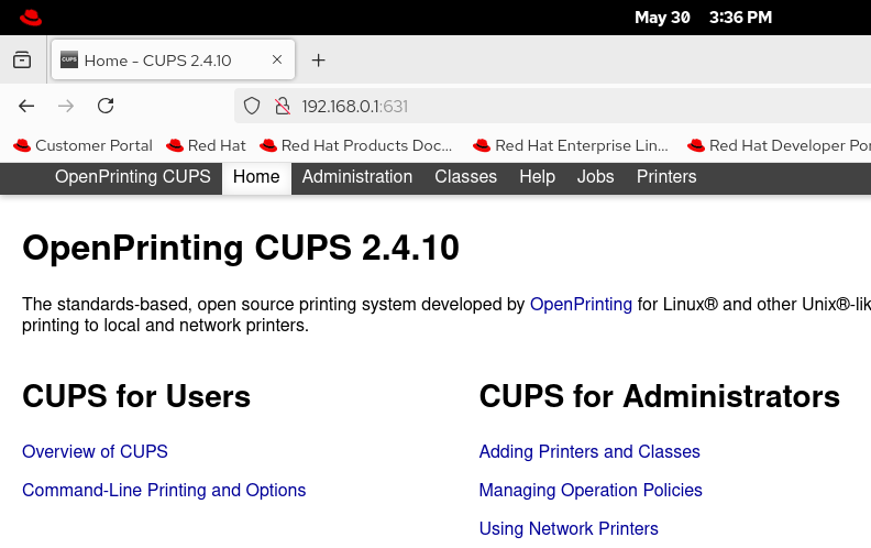 Home page
