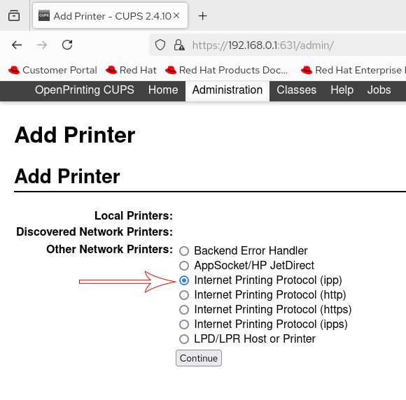 IPP printer