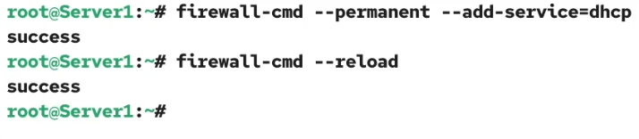Add a firewall rule for the DHCP service