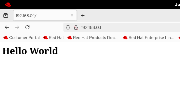Verifying the web server
