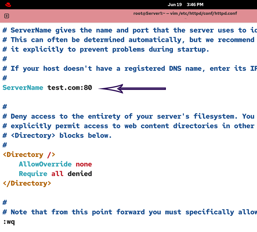 Using a FQDN name