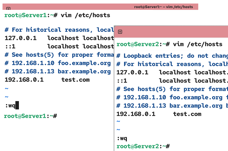 Updating the hosts file