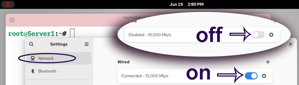 Restarting the Ethernet card
