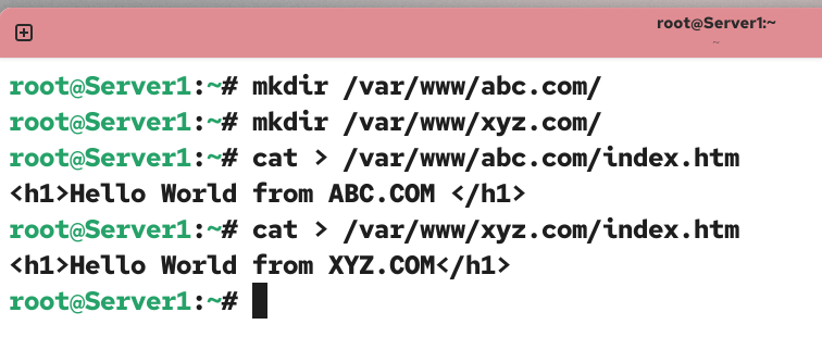 Creating files for testing