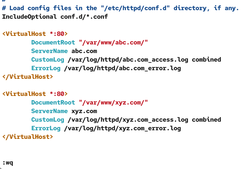 Adding virtual hosts