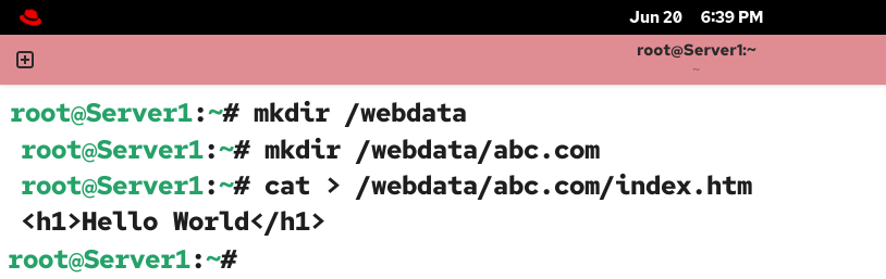 Creating a testing directory