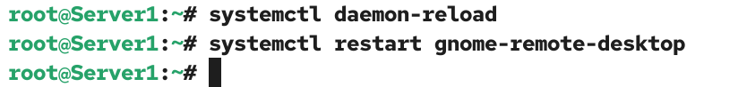 Restart the service