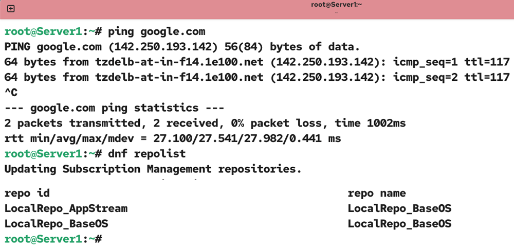 Testing and verifying connectivity
