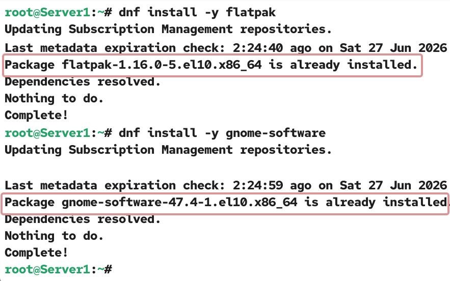 Installing and verifying Flatpak