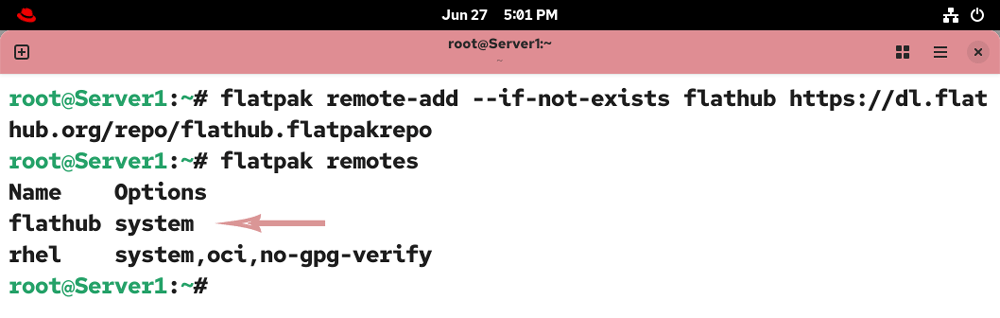 Adding a remote to flatpak