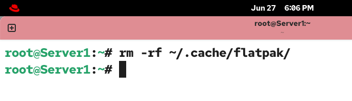 Removing cache
