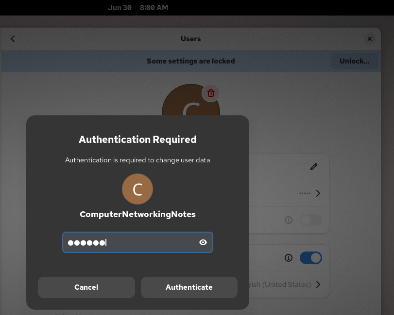 Authenticating access