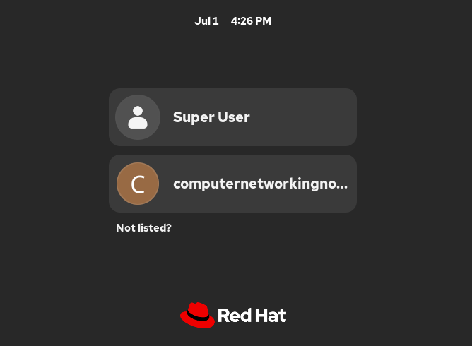 Default logo screen