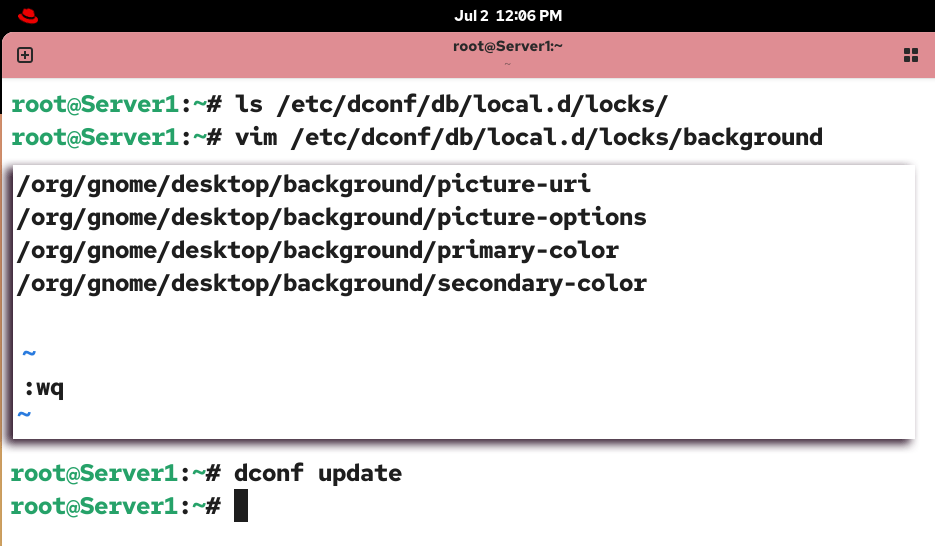Updating configuration database