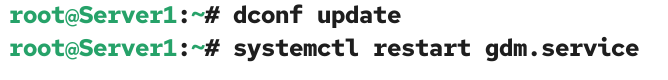 Restarting GDM service