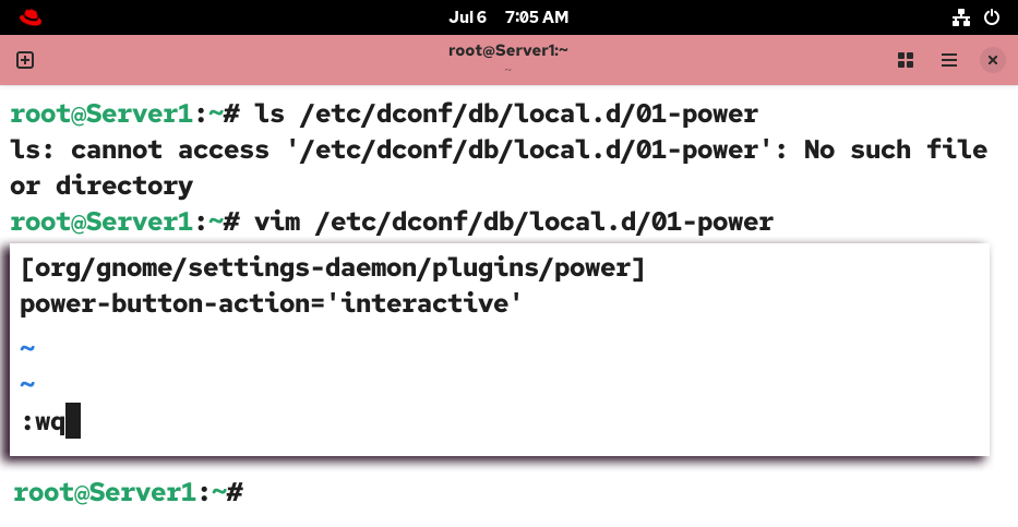 Customizing GNOME power button settings