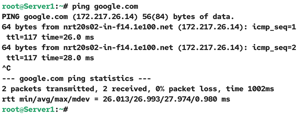 Testing internet access