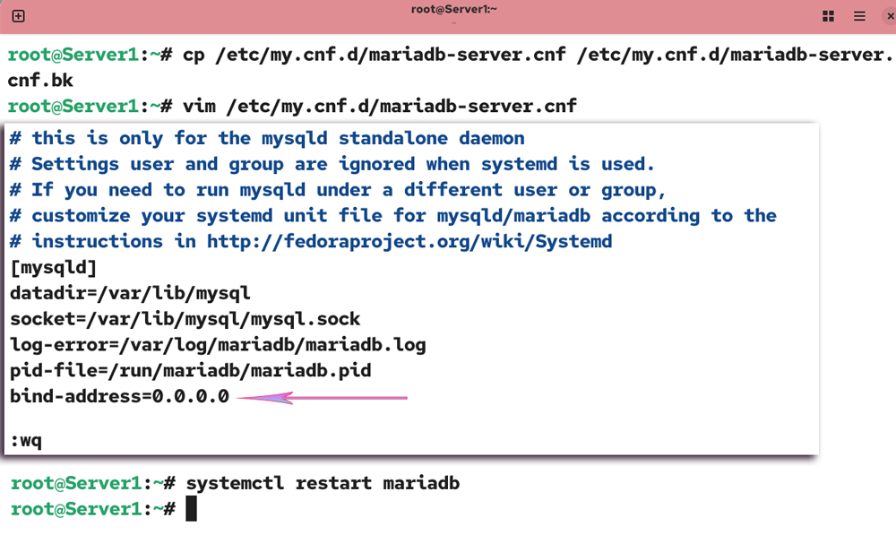 Allowing remote connection