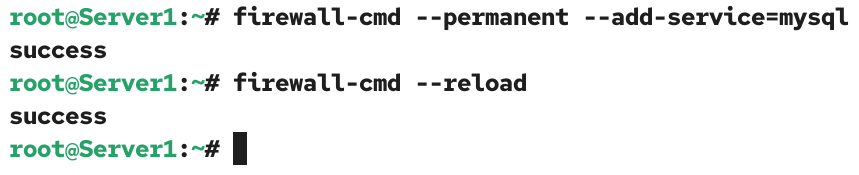Allowing MariaDB in firewall