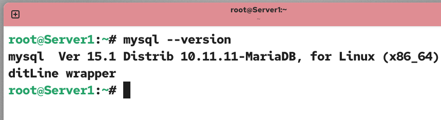 MariaDB version