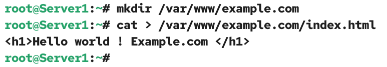Creating a web root dirctory