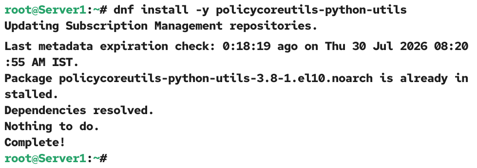 Installing a package