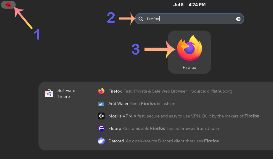 Starting an application from Dash