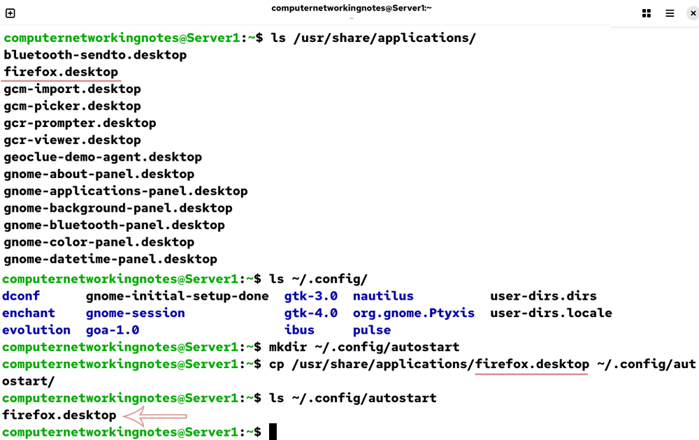 Copying the configuration file