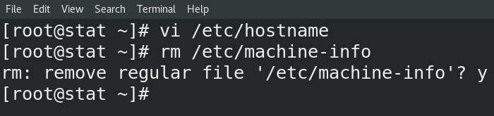 Removing pretty hostname
